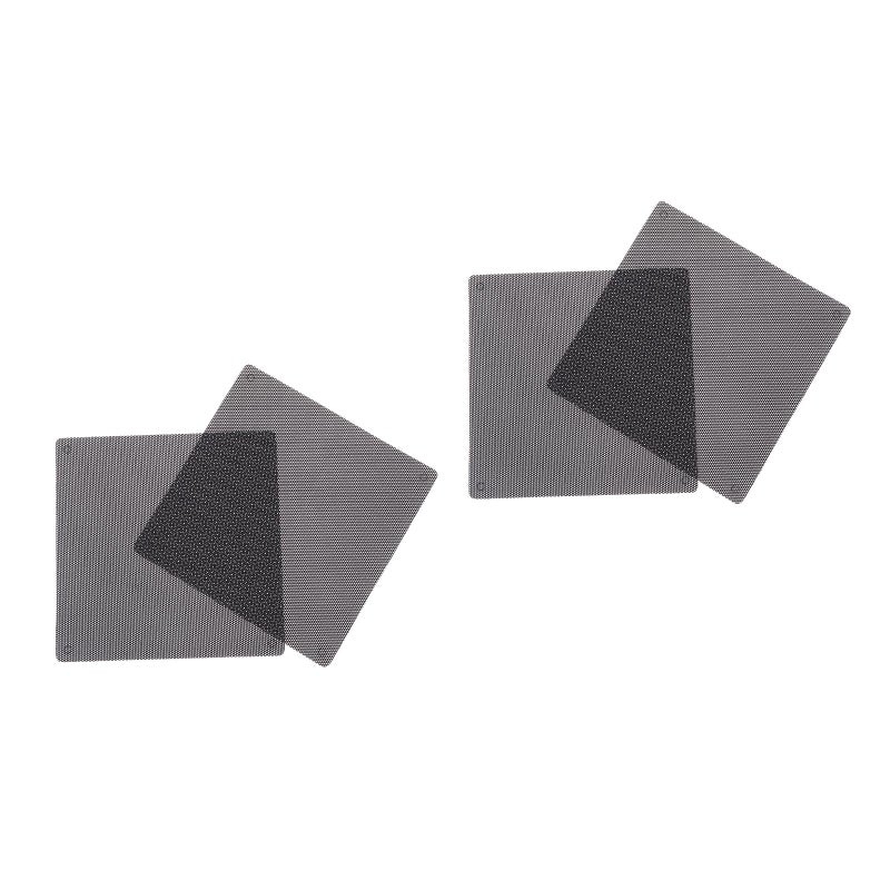 4 Pcs PVC Computer Mesh Cover for Chassis Fan (14x14cm) - Image 1