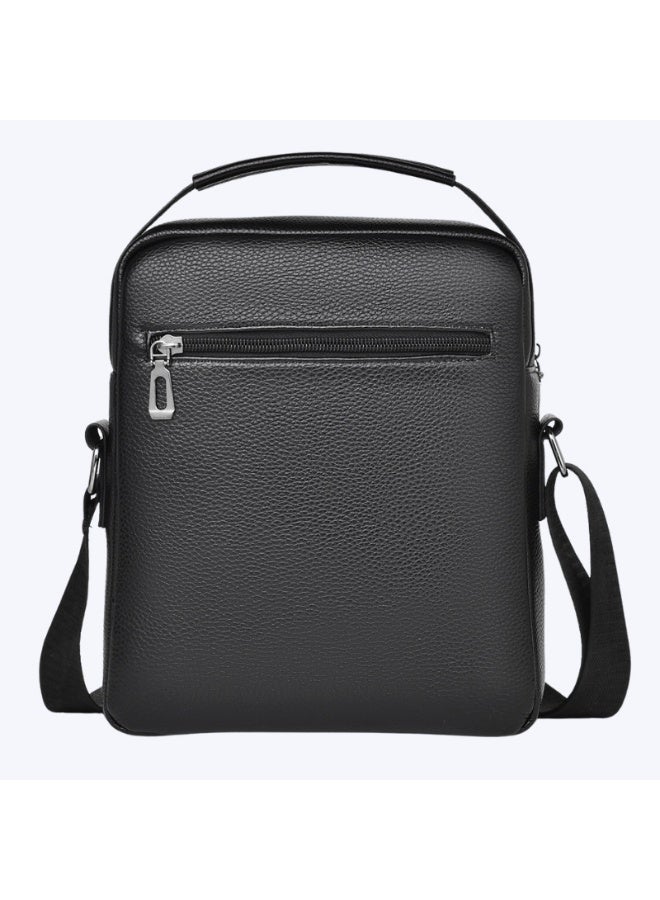 Classic Multifunctional black business commuting shoulder messenger bag for men and women, large-capacity wear-resistant messenger bag, shoulder bag, side bag, handbag, messenger bag, daily commuting cycling bag, sports bag, mobile phone bag, hiking bag. - Image 3
