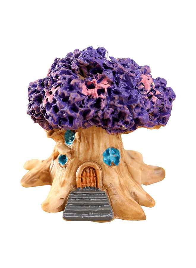 NIBEMINENT Garden Decoration Tree House Purple/Beige/Grey 