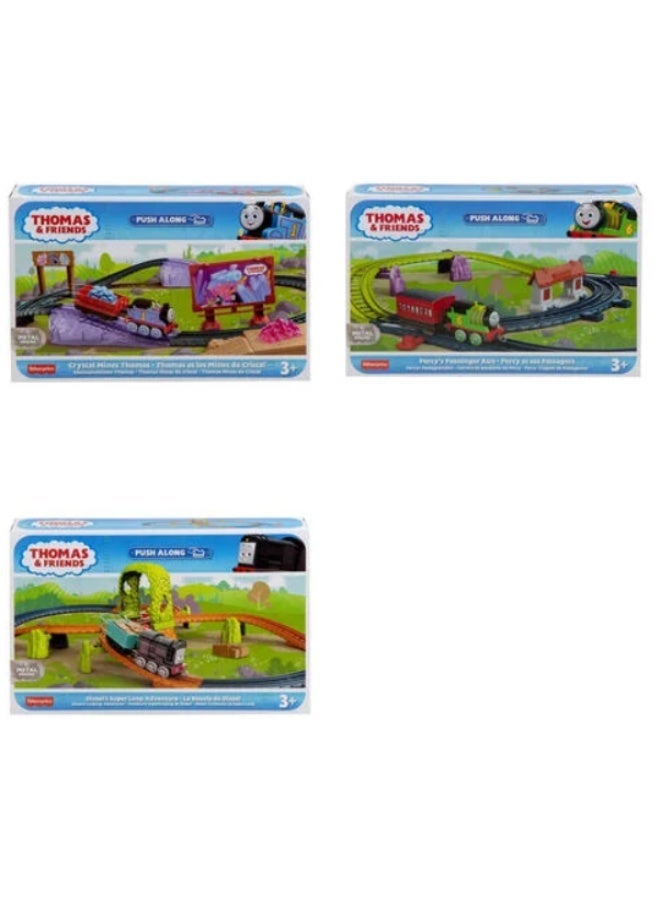 Thomas & Friends Push Along Track Set, Assorted Train Playsets for Kids - Image 1