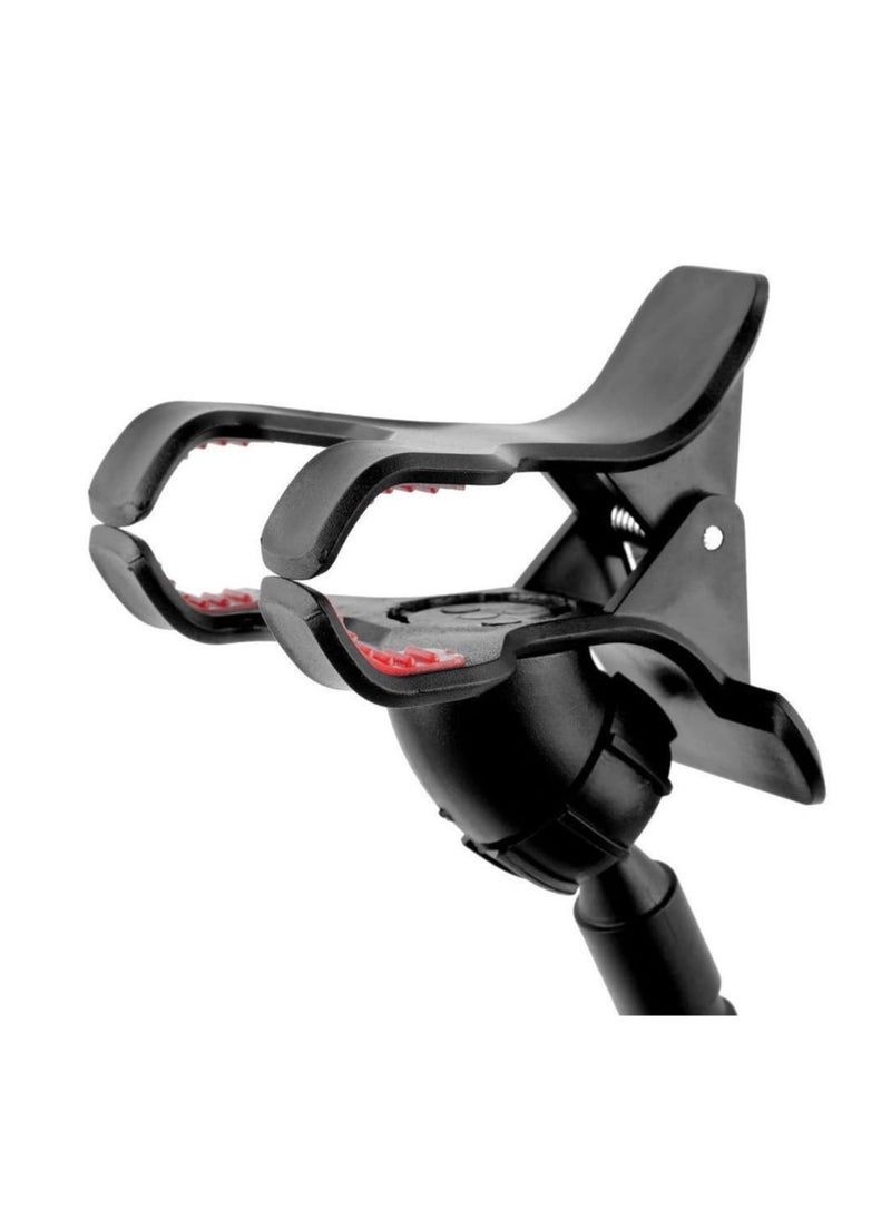 Generic Flexible Mobile Phone Holder with Clip - Black, Compatible with All Phones - Black  - Image 3