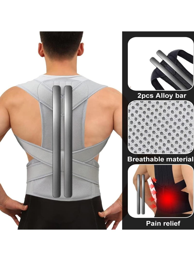 RATSAW Upper Back Posture Corrector Neoprene Posture Corrector Scoliosis Back Brace Spine Corset Belt  Size XL  - Image 3
