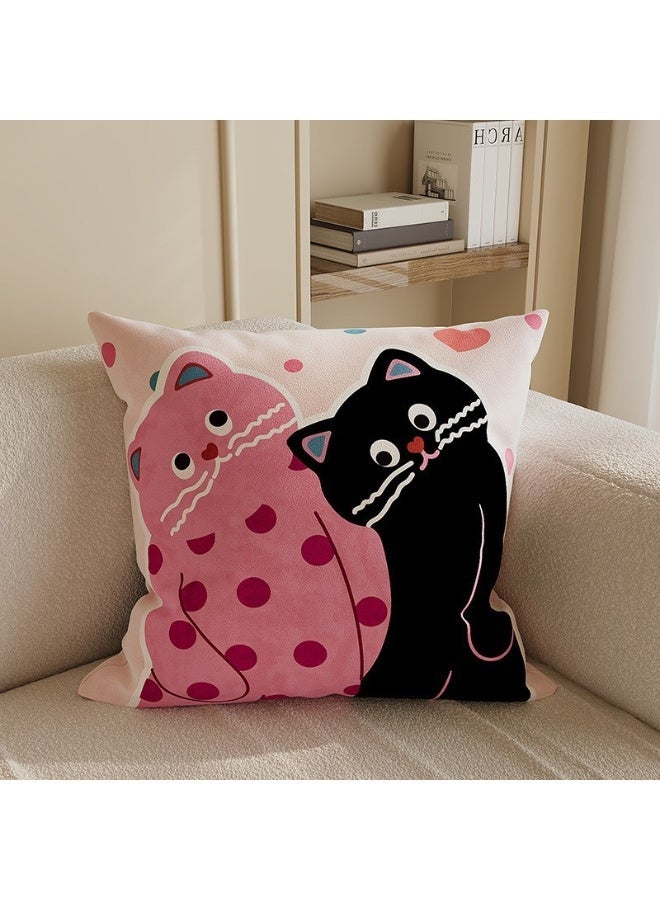 Betaoby 2 -Piece Pillowcase, Pillowcase, Modern Decoration Cover 45cm x 45cm, Suitable for Living Room Sofa Bed Pillowcase 18x18 Inches - Image 3