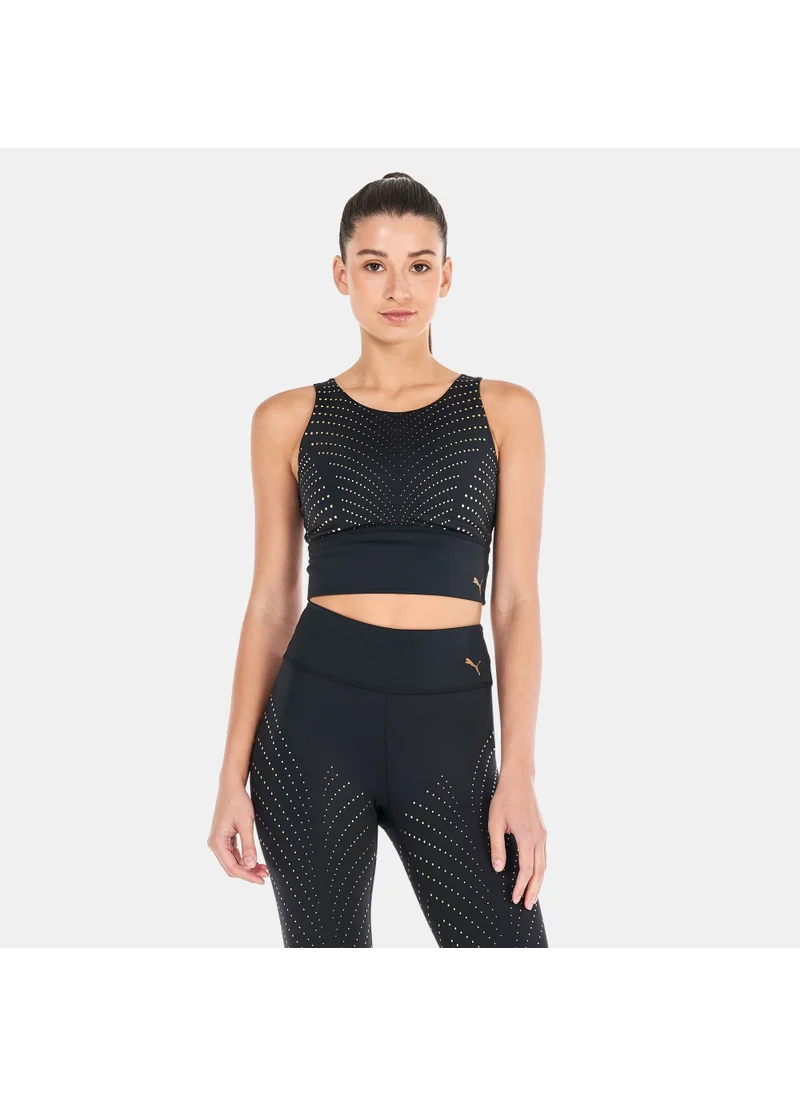 PUMA Women's FOREVER Luxe Graphic Training Sports Bra