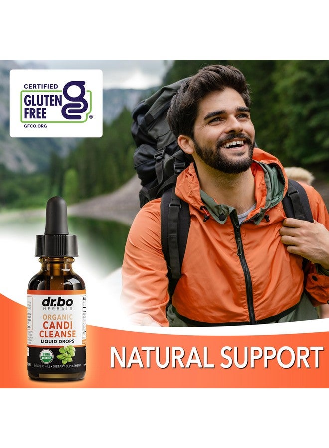 dr.bo Candi Cleanse Support Supplement Drops - Organic Oregano Oil Drops Liquid & Black Walnut Wormwood - Extra Strength Overgrowth Balance Complex, Natural Oral Gut Cleanser Detox Health Supplements 1 oz - Image 5