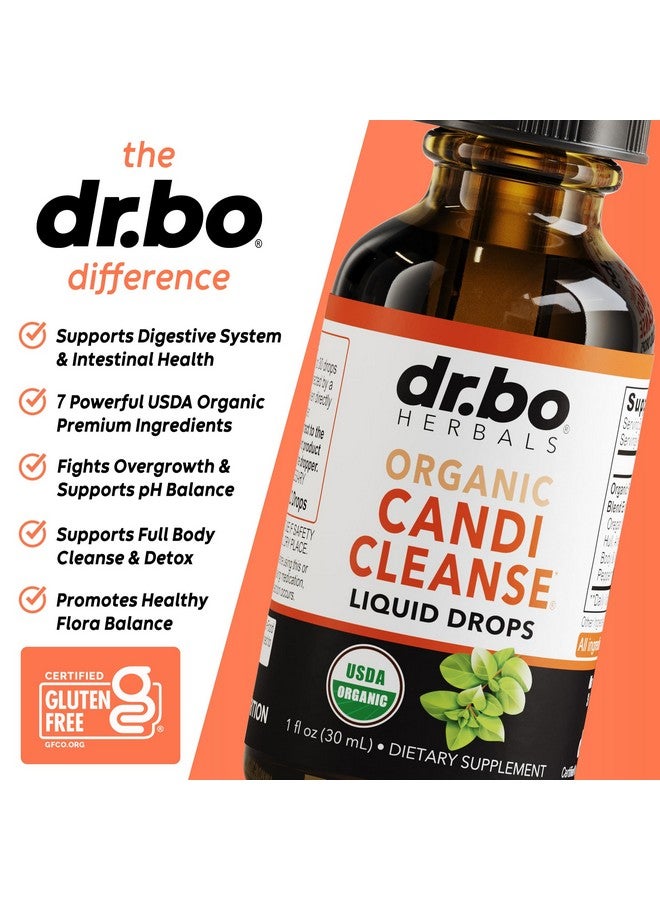 dr.bo Candi Cleanse Support Supplement Drops - Organic Oregano Oil Drops Liquid & Black Walnut Wormwood - Extra Strength Overgrowth Balance Complex, Natural Oral Gut Cleanser Detox Health Supplements 1 oz - Image 4