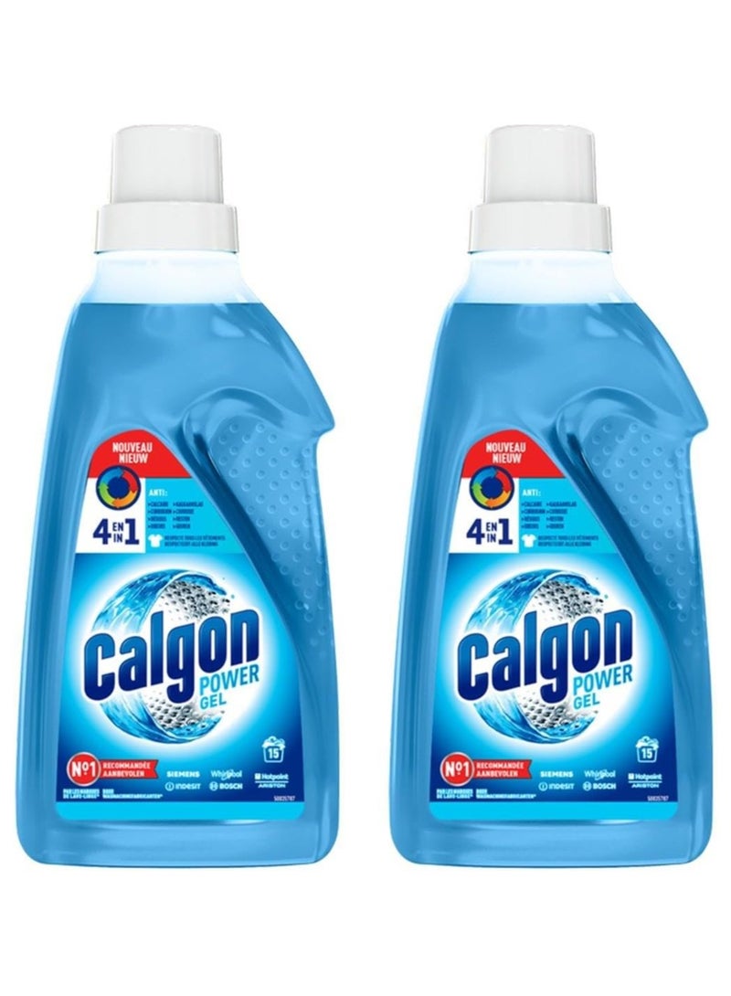 Calgon Calgon Gel 4-1 Water Softner With Anti-dirt Actives Prevent Malodours 750 ml pack of 2 