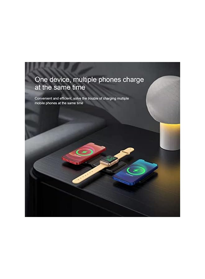 PROMASS Max: The 3-in-1 Portable Foldable Wireless Charging Solution for Your Smartphone, Smartwatch & Earbuds. Compact and Convenient for On-the-Go Charging - Image 3