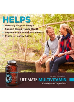 أومنيبيوتيكس OmniBiotics Ultimate Daily Multivitamin for Women & Men - 120 كبسولة نباتية - تحتوي على 34 مكونًا أساسيًا مثل فيتامين أ، ج، د، هـ، فيتامين ب 12، ب 6، البيوتين، والزنك - مكمل غذائي متعدد الفيتامينات  - Image 3