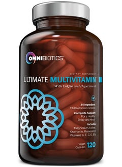 أومنيبيوتيكس OmniBiotics Ultimate Daily Multivitamin for Women & Men - 120 كبسولة نباتية - تحتوي على 34 مكونًا أساسيًا مثل فيتامين أ، ج، د، هـ، فيتامين ب 12، ب 6، البيوتين، والزنك - مكمل غذائي متعدد الفيتامينات  - Image 1