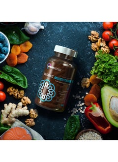 أومنيبيوتيكس OmniBiotics Ultimate Daily Multivitamin for Women & Men - 120 كبسولة نباتية - تحتوي على 34 مكونًا أساسيًا مثل فيتامين أ، ج، د، هـ، فيتامين ب 12، ب 6، البيوتين، والزنك - مكمل غذائي متعدد الفيتامينات  - Image 4