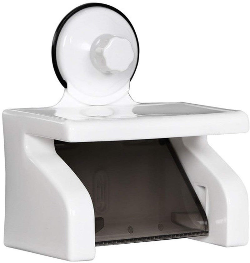 VIPREKHO 2 in 1 Toilet Paper Holder Stand | Wall Mounted Kitchen, Bathroom Tissue Roll Box with Mobile Stand Rack | Waterproof Toilet Paper Holder Dispenser | Pack of 1