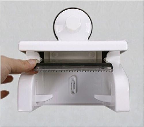 VIPREKHO 2 in 1 Toilet Paper Holder Stand | Wall Mounted Kitchen, Bathroom Tissue Roll Box with Mobile Stand Rack | Waterproof Toilet Paper Holder Dispenser | Pack of 1