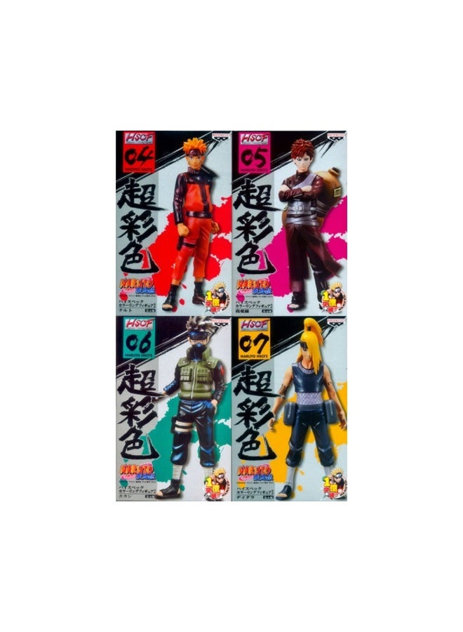 Bandai Banpresto HSCF NARUTO Shippuden Figure Set Naruto Gaara Kakashi Deidara PVC F/S 
