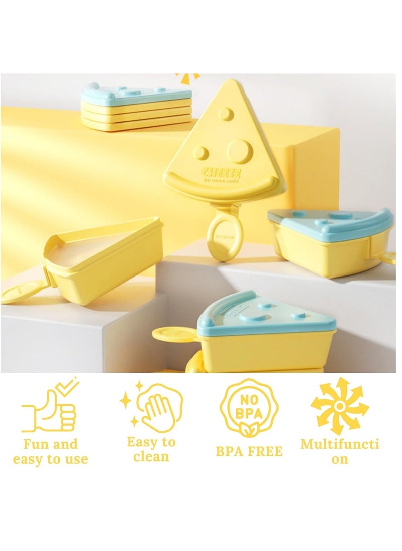 Excefore - Popsicle Mould Set, 6 Cheese Popsicle Maker, Reusable Ice Cream Moulds, Tolder Babies and Homemade Popsicle - Image 1