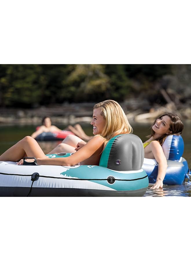 انتكس عوامة مائية قابلة للنفخ من Aqua River Run 1 إصدار Fire، قطر 53 بوصة - Image 5