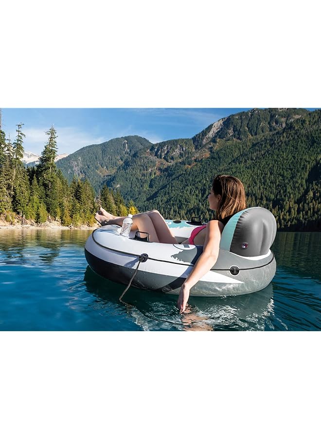 انتكس عوامة مائية قابلة للنفخ من Aqua River Run 1 إصدار Fire، قطر 53 بوصة - Image 4