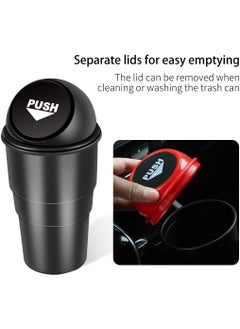 IDELLA IDELLA Car Garbage Can with Lid Leakproof Vehicle Automotive Cup Holder Car Trash Can Small Trash Bin for Automotive Office Home KitchenBlack 1  - Image 3