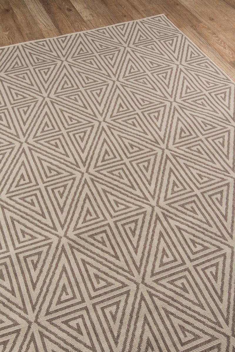 Momeni Rugs , Baja Collection Contemporary Indoor & Outdoor Area Rug, Easy to Clean, UV protected & Fade Resistant, 1'8" x 3'7", Taupe - Image 3
