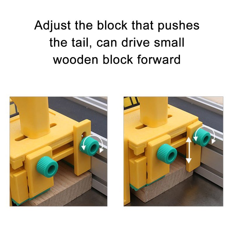 Safety Tool: Yellow Adjustable Design - 3-Directional Force Dual Push Handles for Carpenter Work Operating Stations - Image 2