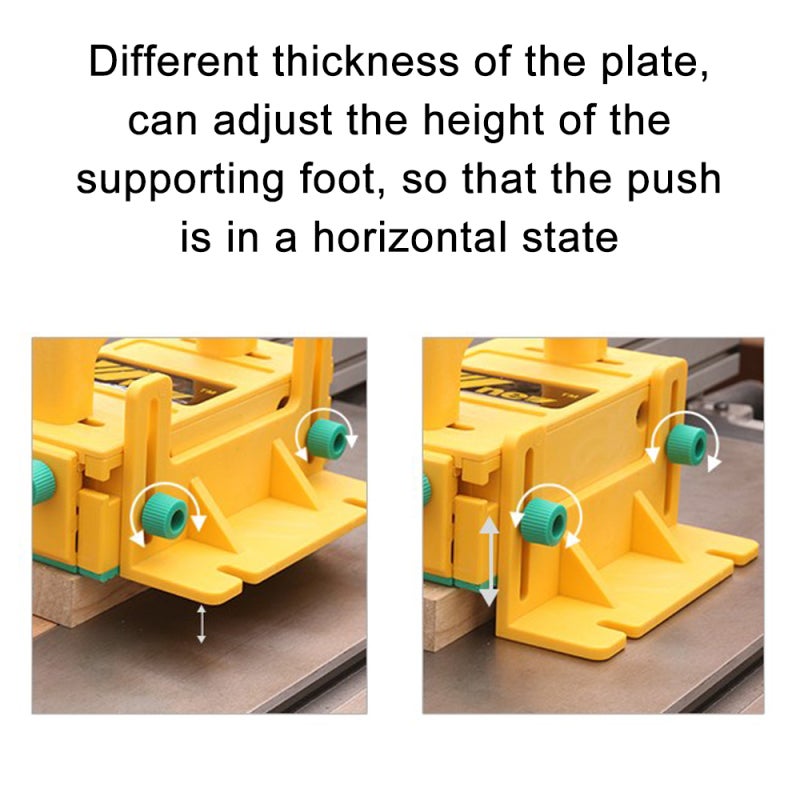 Safety Tool: Yellow Adjustable Design - 3-Directional Force Dual Push Handles for Carpenter Work Operating Stations - Image 3