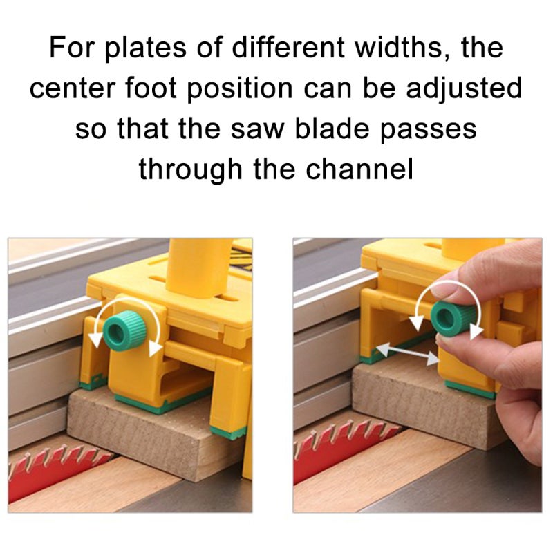 Safety Tool: Yellow Adjustable Design - 3-Directional Force Dual Push Handles for Carpenter Work Operating Stations - Image 4