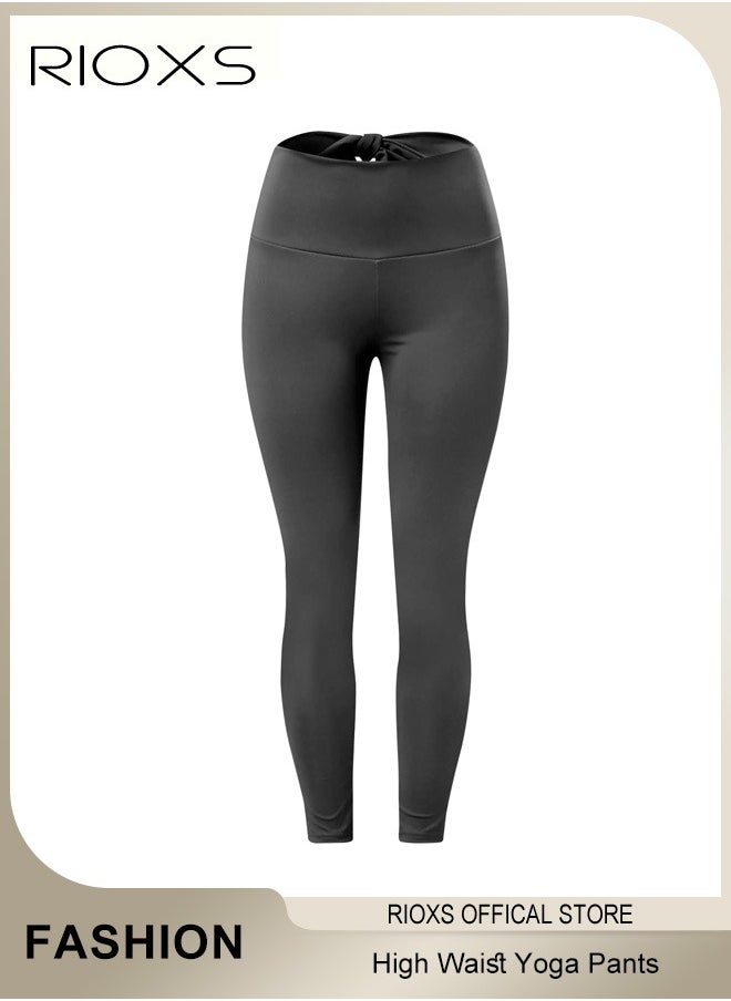 RIOXS - Women's Yoga Pants,Stretchy Scrunch Leggings,Comfy Athletic Leggings,High Waisted Yoga Pants,Tummy Control Gym Pants For Workout Sports Running Or Daily Wear - Image 1