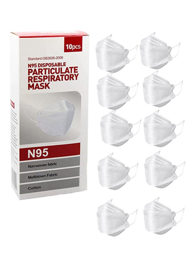 NIBEMINENT 10-Piece N95 Disposable Particulate Respiratory Nanofiber Face Mask - Image 1