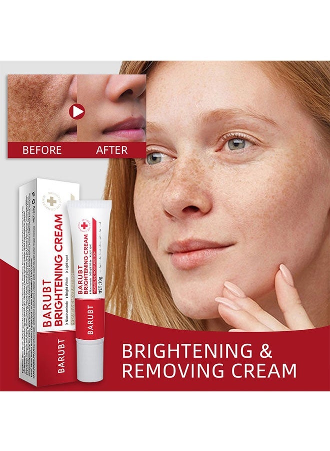 BARUBT Brightening Cream 20g, Skin Lightening Treatment for freckle, Sunburn, Dark Spot, Age Spot, Skin Whitening and Improve Uneven Skin Tone - Image 3