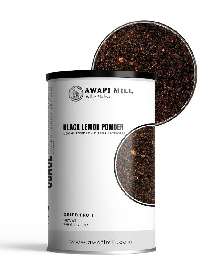 AWAFI MILL Black Lemon Powder | Dried Lime Powder | Bold and Citrusy Gourmet Seasoning - 500 g | 17.6 Oz - Image 1