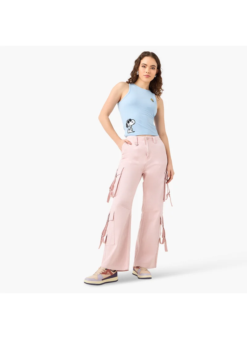 اس بي كاركترز Peanuts Applique Sleeveless Top