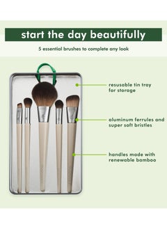 Eco Tools Start The Day Beautiful Makeup Brush Kit 6 Piece  - Image 4