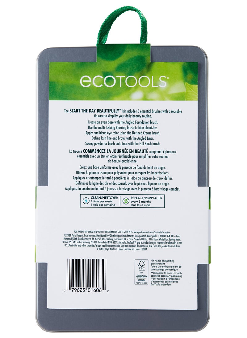 Eco Tools Start The Day Beautiful Makeup Brush Kit 6 Piece  - Image 3