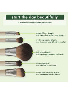 Eco Tools Start The Day Beautiful Makeup Brush Kit 6 Piece  - Image 5