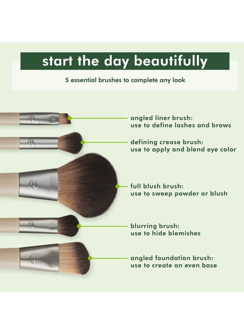 Eco Tools Start The Day Beautiful Makeup Brush Kit 6 Piece  - Image 5