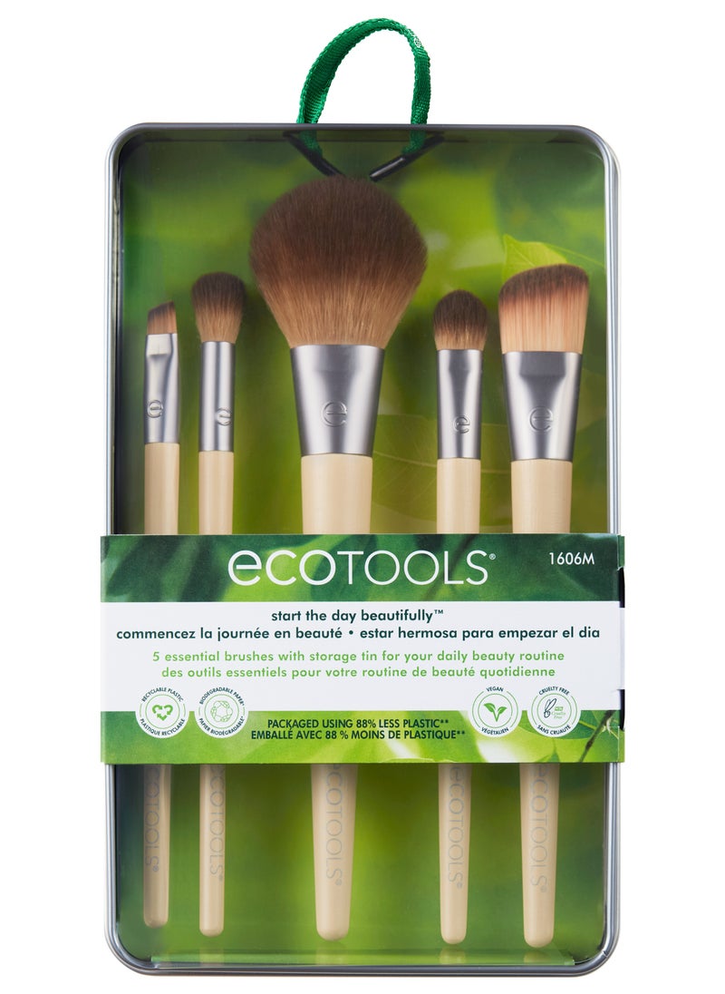Eco Tools Start The Day Beautiful Makeup Brush Kit 6 Piece  - Image 1
