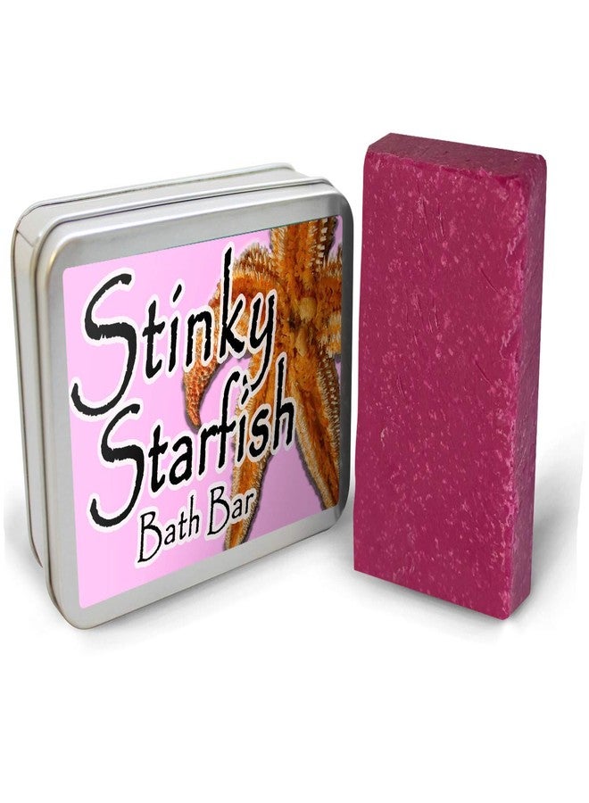 Gears Out Stinky Starfish Bath Bar - Funny Starfish Design - Novelty Bath Soap for Women - Pink Soap - Handcrafted - Made in the USA - Image 1