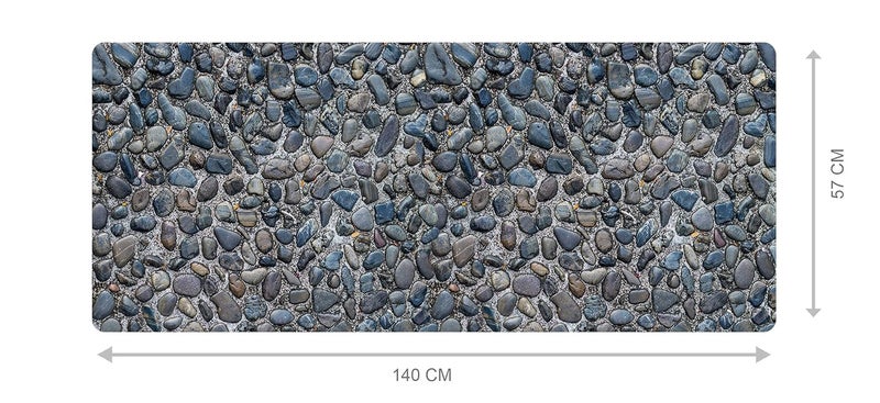 Status Contract STATUS 3D Digital Printed Runner for Kitchen/Lobby/Drawing Room/Bedside Runner with Anti Skid Backing (Stone Print 2) (Pack of 1) - Image 2