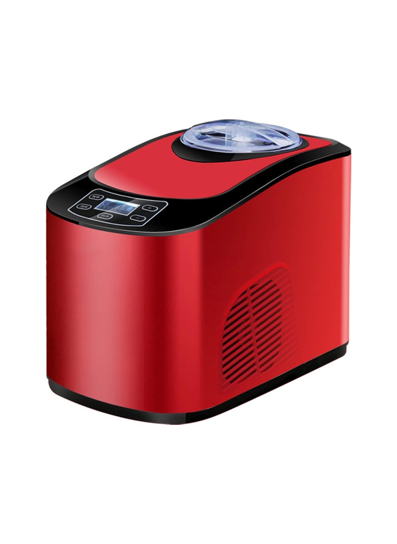 Cool Baby Ice Maker Machine for Countertop, Portable Ice Cube Makers, Make 26 lbs ice in 24 hrs,Ice Cube Ready in 6-8 Mins with Ice Scoop and Basket for Home/Office/Bar,Red  - Image 1