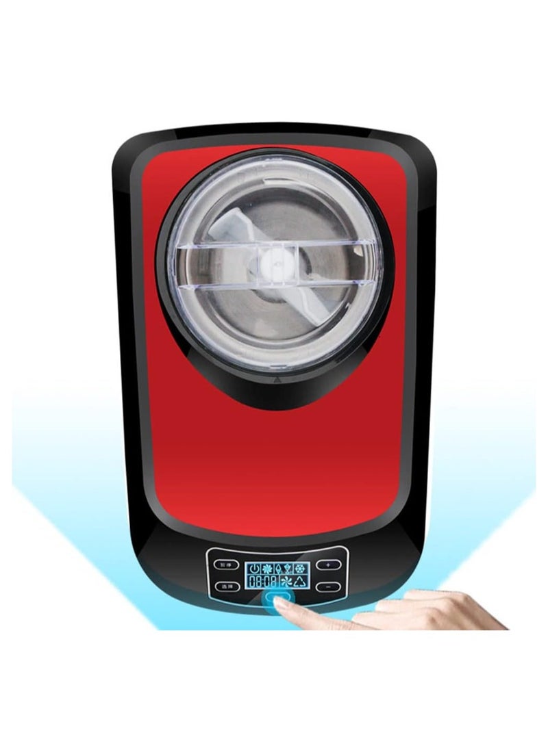 Cool Baby Ice Maker Machine for Countertop, Portable Ice Cube Makers, Make 26 lbs ice in 24 hrs,Ice Cube Ready in 6-8 Mins with Ice Scoop and Basket for Home/Office/Bar,Red  - Image 3