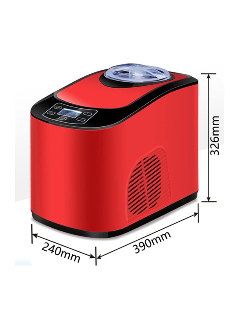 Cool Baby Ice Maker Machine for Countertop, Portable Ice Cube Makers, Make 26 lbs ice in 24 hrs,Ice Cube Ready in 6-8 Mins with Ice Scoop and Basket for Home/Office/Bar,Red  - Image 2