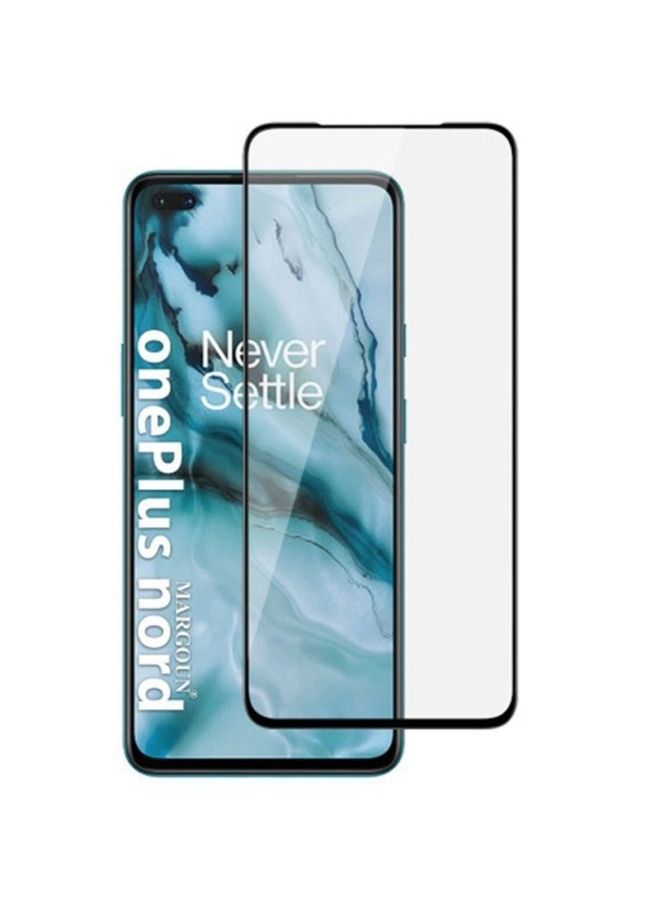 BORTONY Tempered Glass Screen Protector For OnePlus Nord Clear/Black - Image 1