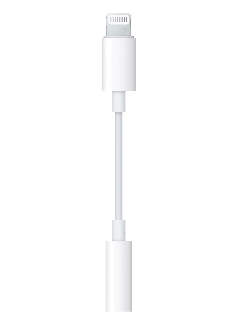 CATANES - ( Comaptible for iPhone 14 Pro Max and iPhone 13 Pro Max ) Lightning to 3.5mm AUX Jack Adapter Cable for iPhone to Headphone Converter / White Colour - Image 1