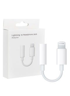 ( Comaptible for iPhone 14 Pro Max and iPhone 13 Pro Max ) Lightning to 3.5mm AUX Jack Adapter Cable for iPhone to Headphone Converter / White Colour - pzsku/Z98F5607BFD67DBB940A8Z/45/_/1730304907/7570646a-fef3-4cc1-a557-ffdb4e4cf283