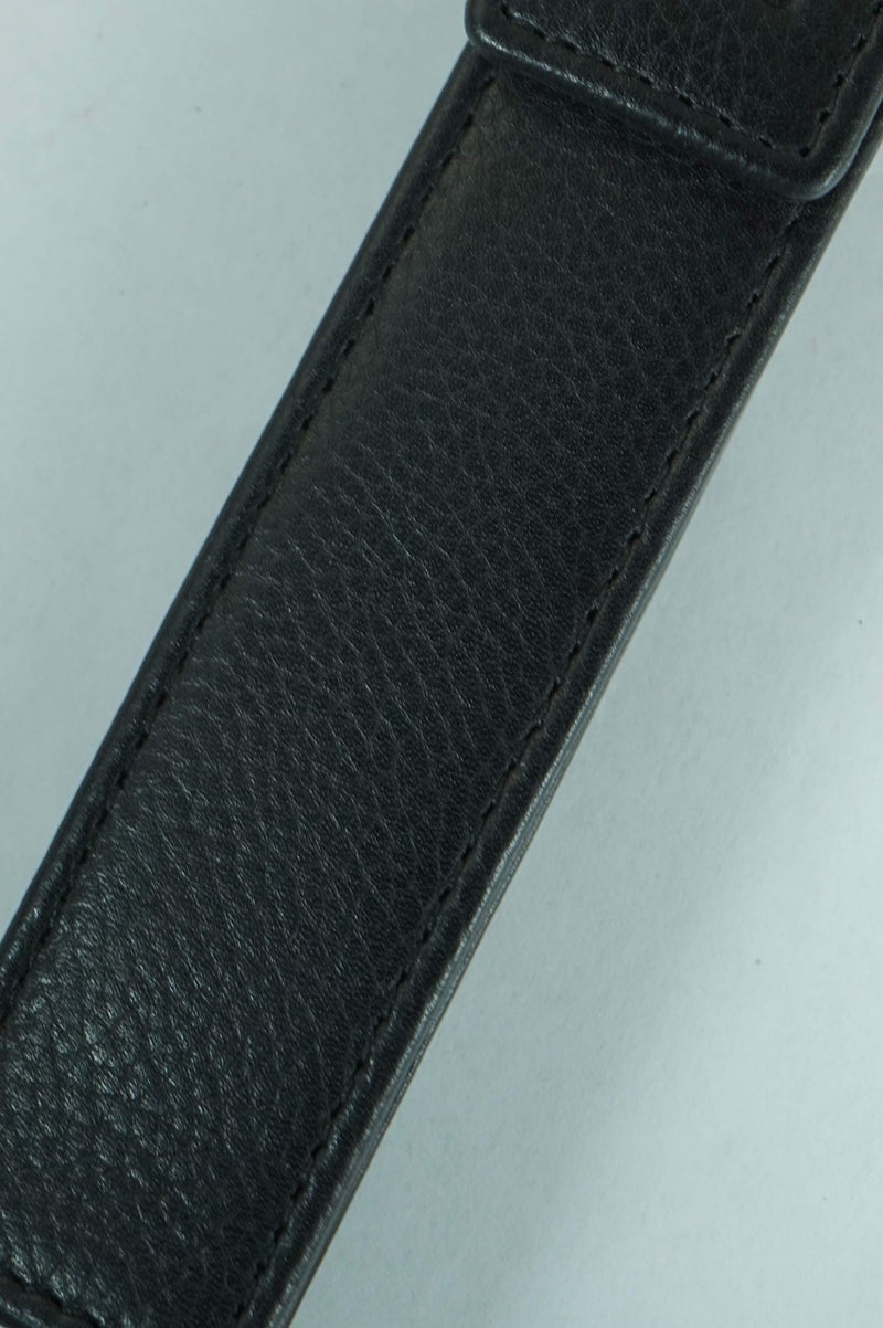 Cross Full Grain Italian Leather, Signature Perforated Detailing, Single Flip Top Pen Pouch with Secure snap, Black and Can Accommodate Any Cross Pen - Image 4