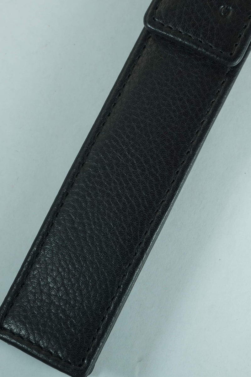 Cross Full Grain Italian Leather, Signature Perforated Detailing, Single Flip Top Pen Pouch with Secure snap, Black and Can Accommodate Any Cross Pen - Image 5