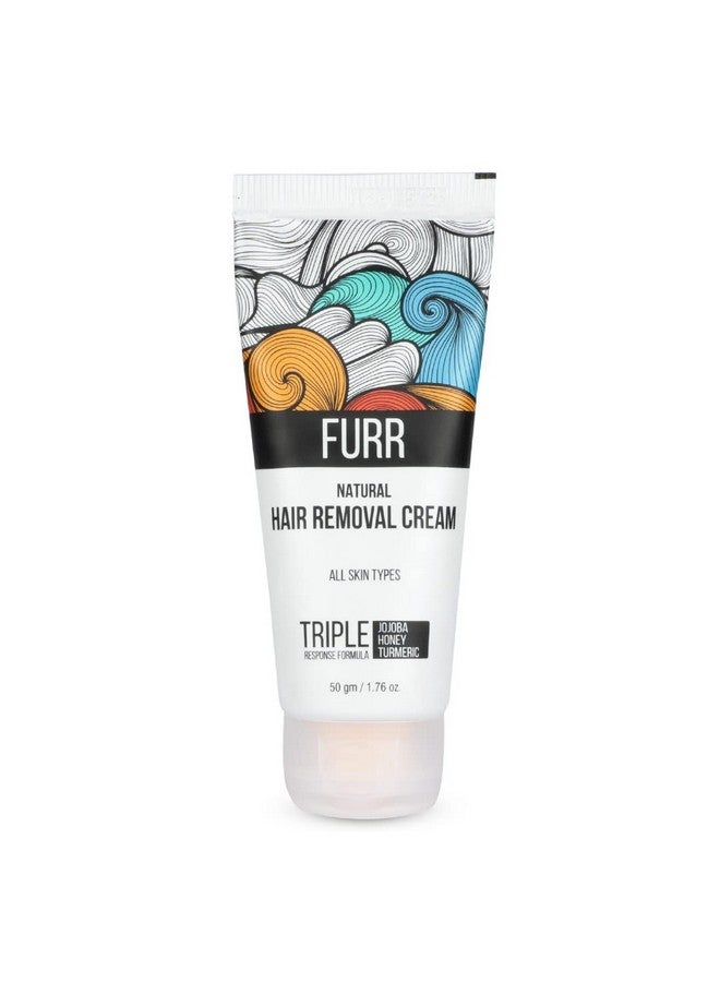 FURR Natural Hair Removal Cream -50gm | Removes Hair In 5 Minutes | Soothes Skin | Enriched With Vitamin E Turmeric, Honey, Jojoba Oil & Avocado | For Men and Women | Suitable For All Skin Types - Image 2