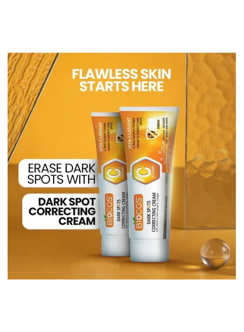 BIOCOS Dark Spots Correcting Cream With Vitamin C Beauty Skin Collagen Fades Advanced Skincare Solution Makeup - Image 1