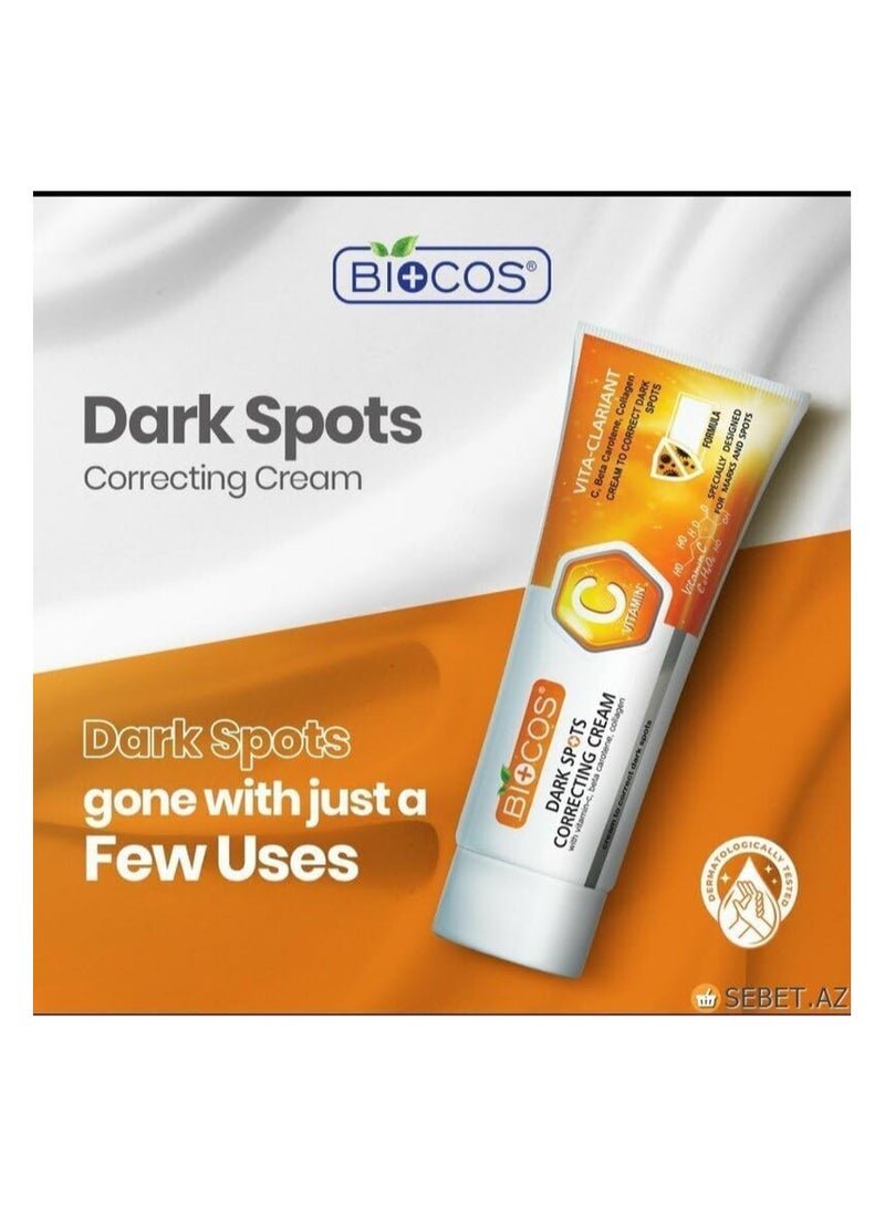 BIOCOS Dark Spots Correcting Cream With Vitamin C Beauty Skin Collagen Fades Advanced Skincare Solution Makeup - Image 2