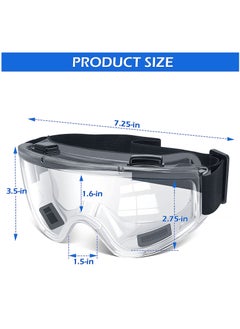 Y&D 6 Pack Safety Goggles ANSI Z87.1 Glasses, Anti-Fog Protective Glasses Lab Goggles,Stylish Clear Anti-Scratch For Men And Women  - Image 2
